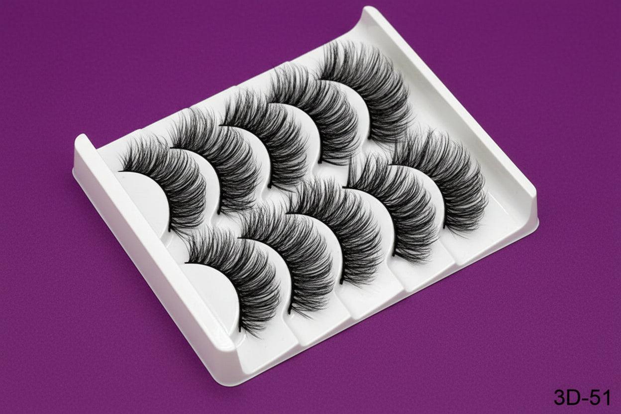 Handmade fiber false eyelashes