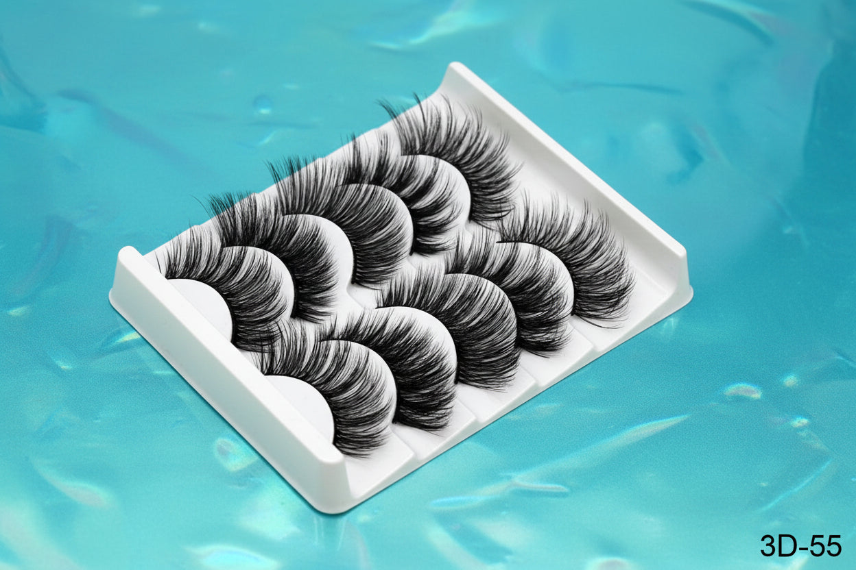 Handmade fiber false eyelashes