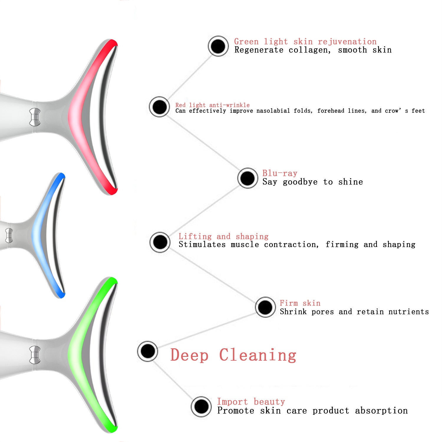 Color Light Face and neck Beauty Instrument
